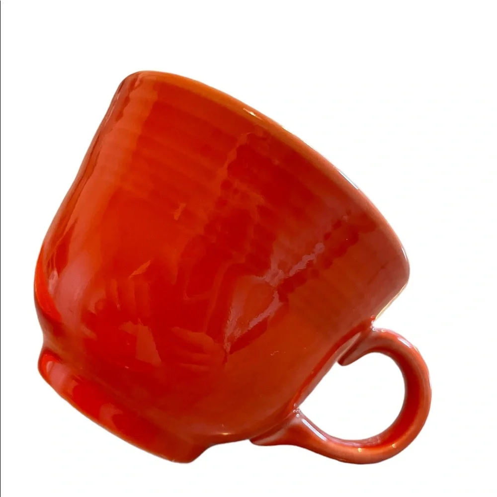 Fiestaware Tangerine Orange Teacup & Saucer set of 2